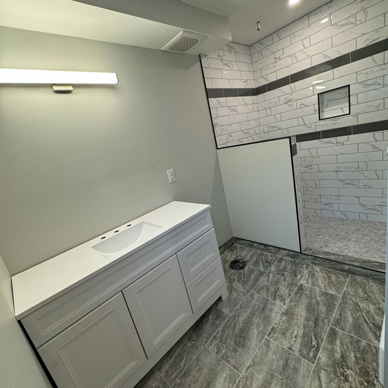 Ricklyn Renos green marble bathroom reno Ricklyn Renos green marble bathroom reno